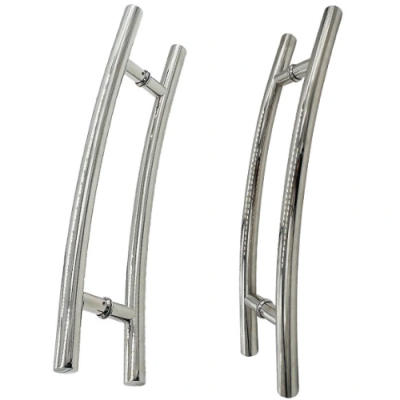 Supply Handle, c type stainless steel tempered glass door pair handle