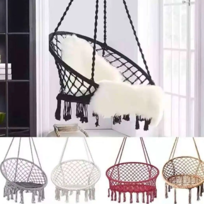 Supply Cotton Rope Tassel Hanging Chair